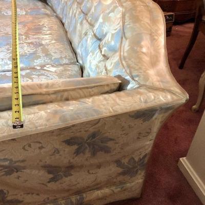 Lot 7 - Beautiful Custom Upholstered Sofa with Custom Cover! Excellent Condition!