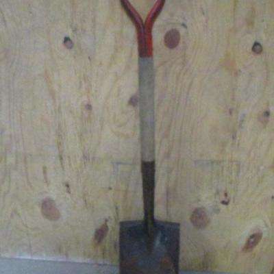 Lot 200 - Square Wooden Handled Shovel