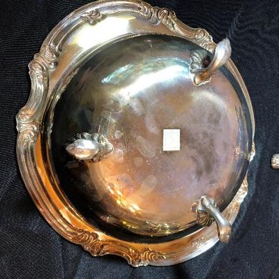 Lot 49 - Silver:  Chafing Dishes, Pitcher, Tray, Serving Dish etc