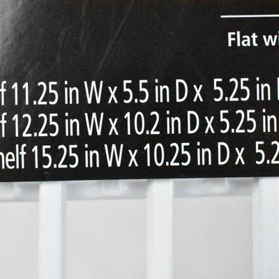 Mainstays 3 Piece Shelf Set, White - New