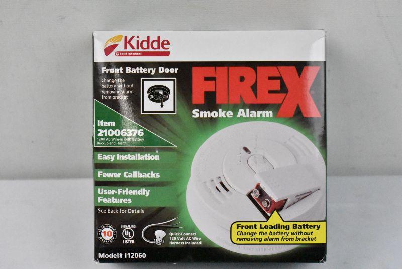Kidde Hardwire Ionization Smoke Alarm with Front Battery Door I12060