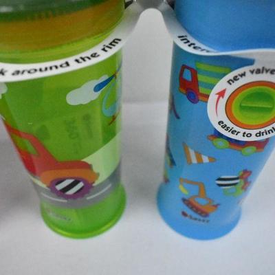Sassy No Spill Spoutless Sippy Cups, 12 Ounces Each, Two 2-Packs - New