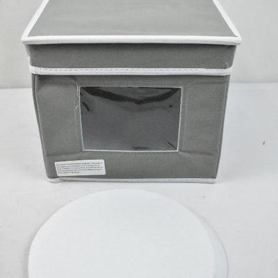 Gray Dishware Storage: 9
