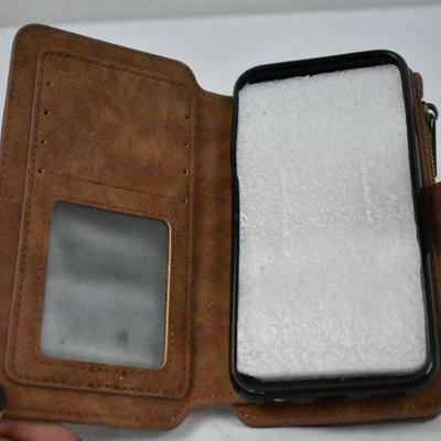 Brown Wallet Phone Case, no packaging - New