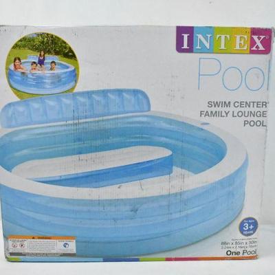 Intex Swim Center Family Inflatable Lounge Pool, 88