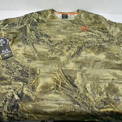 Realtree Men's S/S Scent Control Tee Realtree Max 1 XT Size 2X Large - New