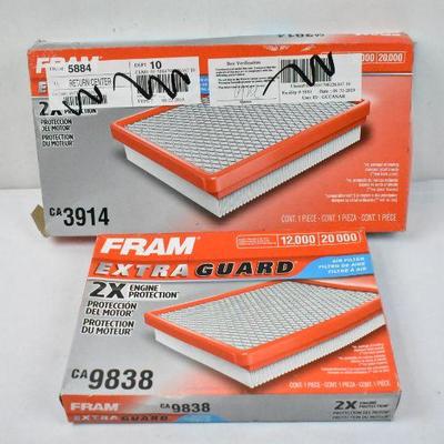 FRAM Air Filters CA3914 & CA9838 - New