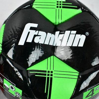 2x Franklin Sports Competition Size 4 Soccer Balls: New, Flattened for Shipping