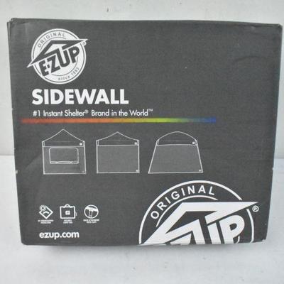 E-Z Up Sidewall, Sidewall Straight Leg Canopy, Steel Gray, 10'x10' - New, Sealed