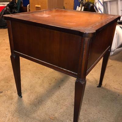 Lot 64 - Coffee Table, 2 End Tables on wheels and 2 Lamps