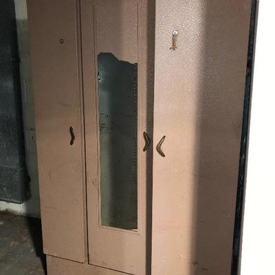 Lot 83-Vintage Metal Wardrobe/Locker