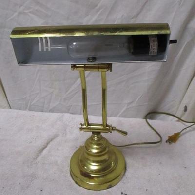 Lot 216 - Brass Desk Lamp