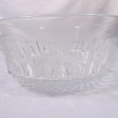 Three Larger Glass Bowls