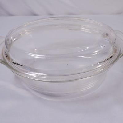 FireKing & Pyrex Clear Covered Casserole Dishes