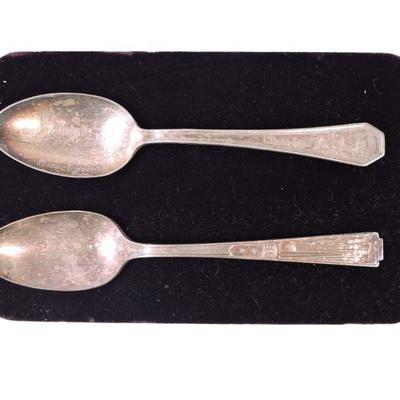 Two Vintage Commemorative Spoons