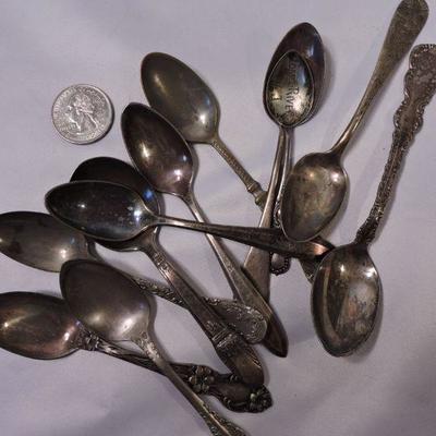 Collection of Silverplate Vintage Spoons