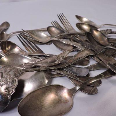 Large Collection of Silverplate Flatware