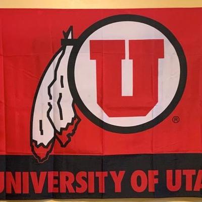 New University of Utah Flag 3 Feet x 5 Feet 