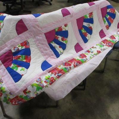 Lot 227 - Handmade Blanket Approximate Size 8' x 6'
