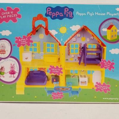 Peppa Pig's House Playset - Open Box, Complete