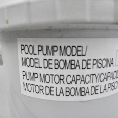 Pool Pump Model RX600 - Turns On, Untested with Water