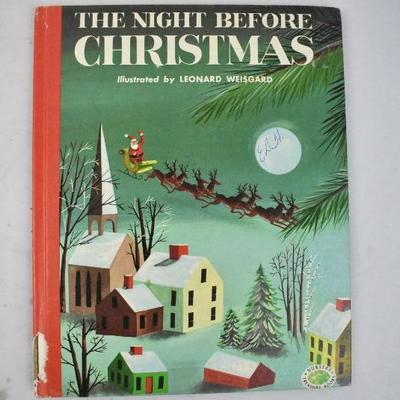 5 Piece Vintage Kids Books: Hardcover Christmas