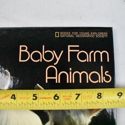4 National Geographic Hardcovers Vintage 1984 - Baby Farm Animal - New Condition