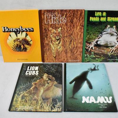 5 National Geographic Hardcovers Vintage 1984 - Honeybees - New Condition