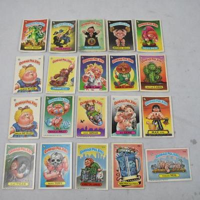 20 Garbage Pail Kids Cards, Vintage 1986