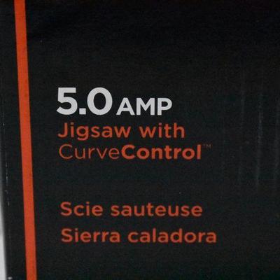 Black & Decker 5.0 AMP Jigsaw with Curve Control - Tested, Works