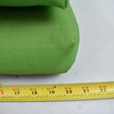 2 Green Outdoor Chair Cushions with Ties, by Better Homes and Gardens