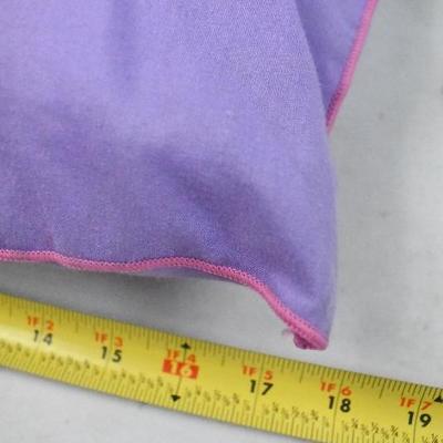 Purple Body Pillow with Pink Trim