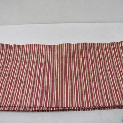 Striped Curtain Valance: 12