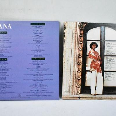 2 LP Record Albums: Diana Ross (2 LP Anthology) & Natalie Cole (Unpredictable)