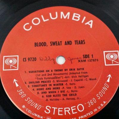 Blood, Sweat, and Tears LP Record Album
