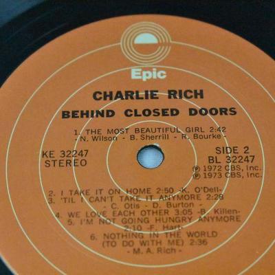 Charlie Rich: Behind Closed Doors LP Record Album