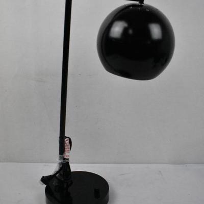 Black Desk Lamp - Tested, Works, Wobbly