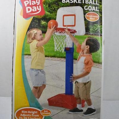 Play Day Adjustable Basketball Goal - Complete, Scuffs