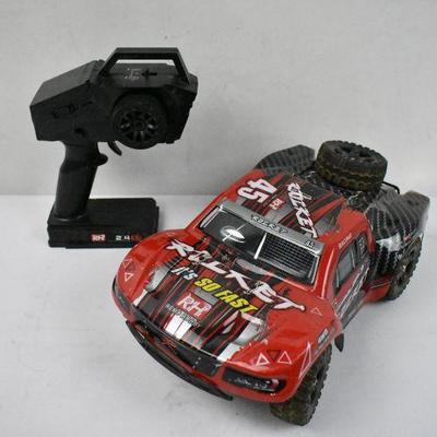 Rocket Red/Black RC Car - Untested, As Is, Control Lights up, No Charger