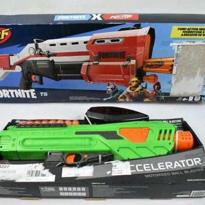 Nerf Fortnite (Works, No Bullets) & Adventure Force Tactical Strike (Issues)