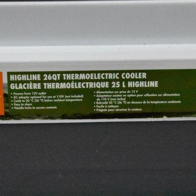 Ozark Trail HighLine 26 Qt 12-volt Electric Cooler, 30-Can Capacity - Scuffs