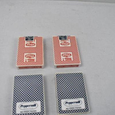 4 Decks of Cards - Used, Complete