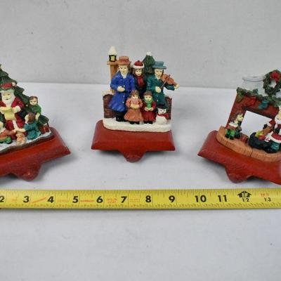 3 Stocking Holders with Boxes
