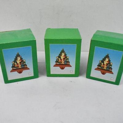 3 Stocking Holders with Boxes