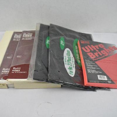 Scrapbooking Lot - Paper, Scrapbook Album, Refills & More