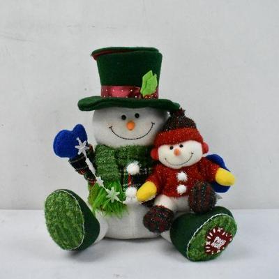 Plush Snowmen, Plays Jingle Bells - Snowman in Hat Does NOT Pop Out