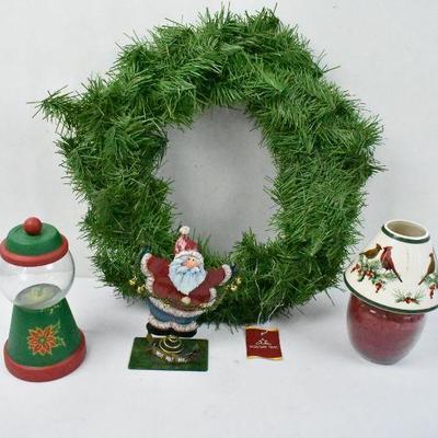 4 Piece Christmas Decor Lot