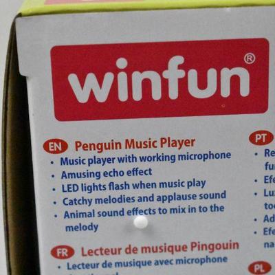 Penguin Music Player with Microphone - New