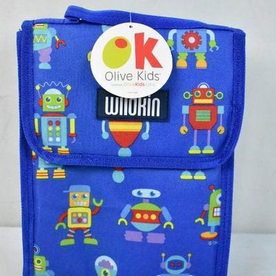 WildKin Olive Kids Robot Lunch Bag - New