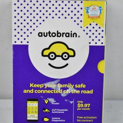Autobrain OBD Real-Time GPS Tracker, 3 Months Data Service Included - New